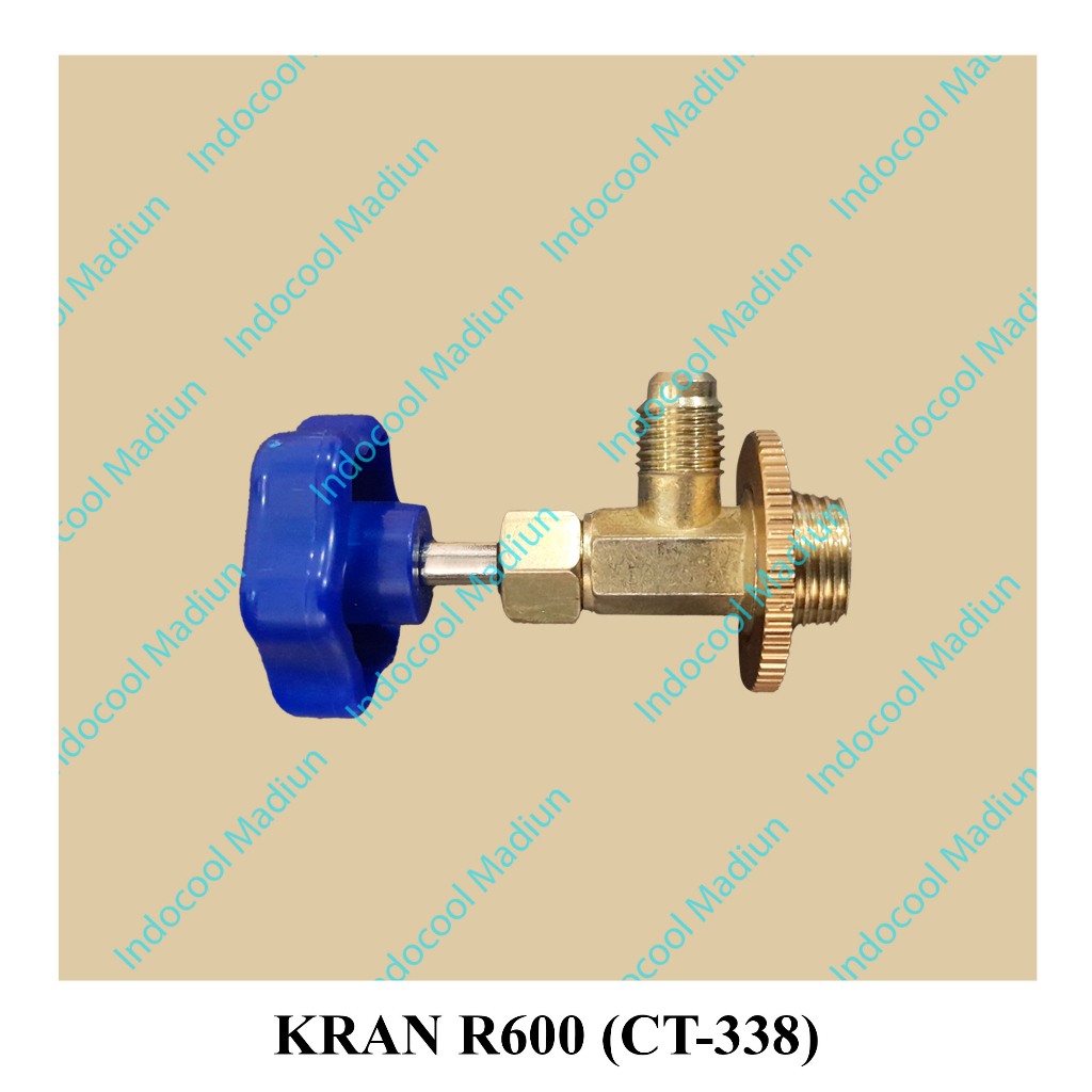 K600 KRAN PENGISIAN FREON KALENG R600/DRAT KECIL/KRAN R600 (CT 338)