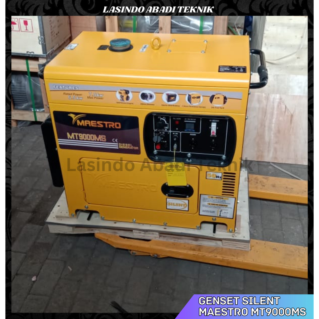 Genset Silent Maestro Mt9000MS Silent Solar 7000 Watt - 3 Pahse 380V