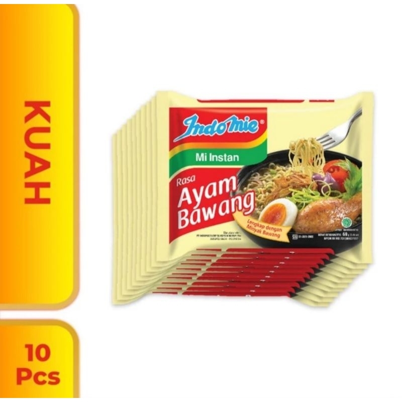 

Indomie Kuah Ayam Bawang 10 pcs