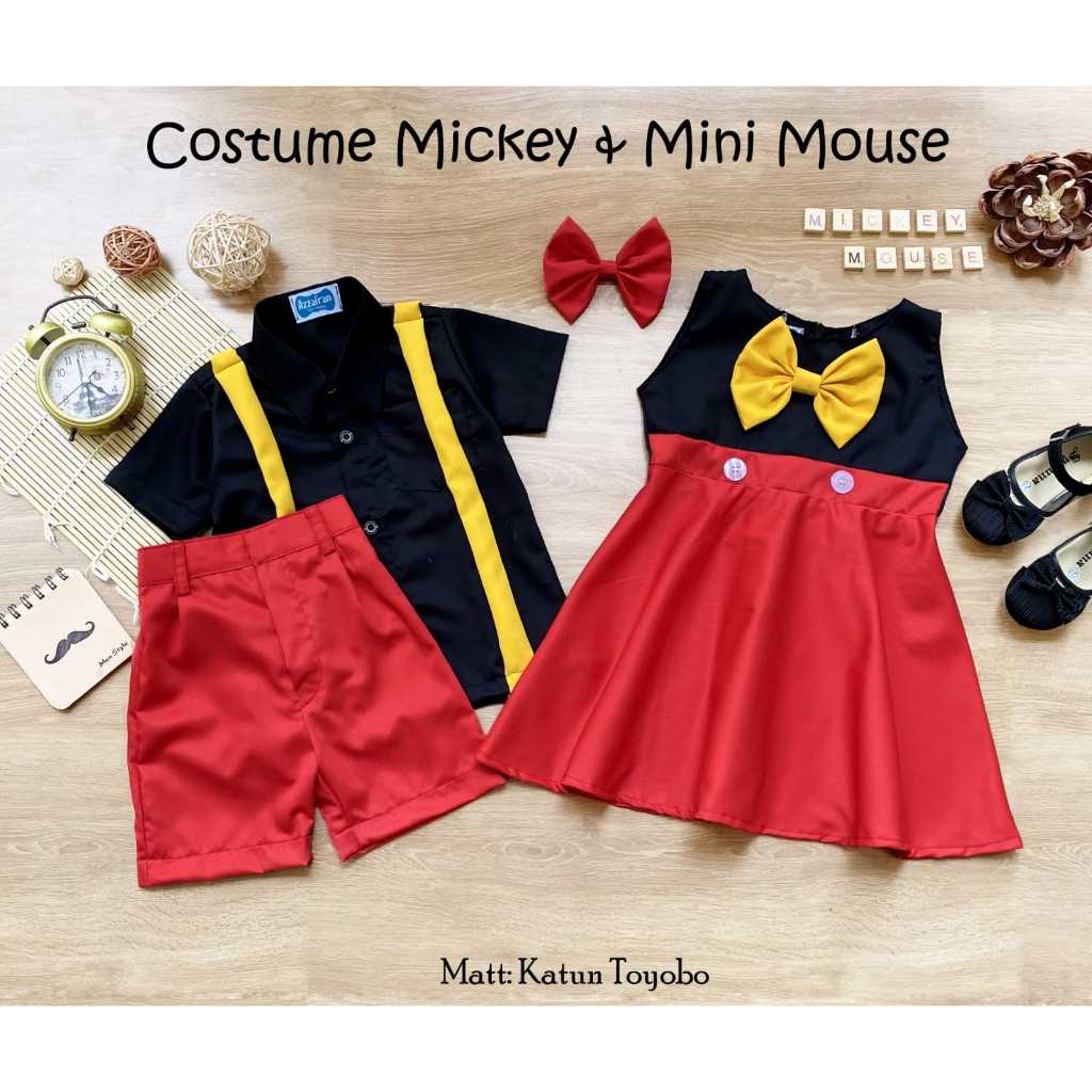KOSTUM MICKEY MOUSE | KOSTUM ANAK | KOSTUM COUPLE | BAJU ANAK MODERN