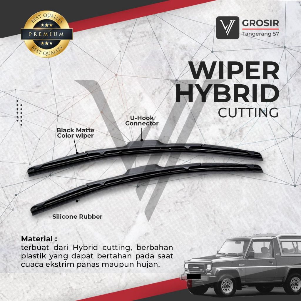 WIPER FEROZA TAFT HYBRID ECO / WIPER TAFT FEROZA HYBRID 2 PCS