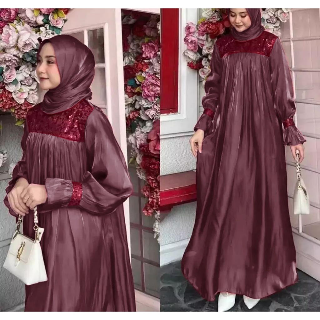 AS FASHION-COD-OZ-BAJU GAMIS WANITA TERBARU-JUBAH WANITA JUMBO-DRESS MUSLIMAH-GAMIS LEBARAN