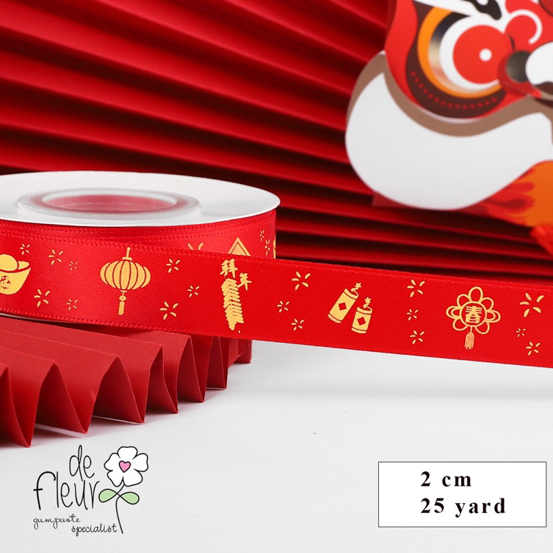 

TERLARIS 1ROLL 25 YARD - PITA CHINESE KARAKTER / PITA KADO / PITA CNY 2 cm (25 Yard)