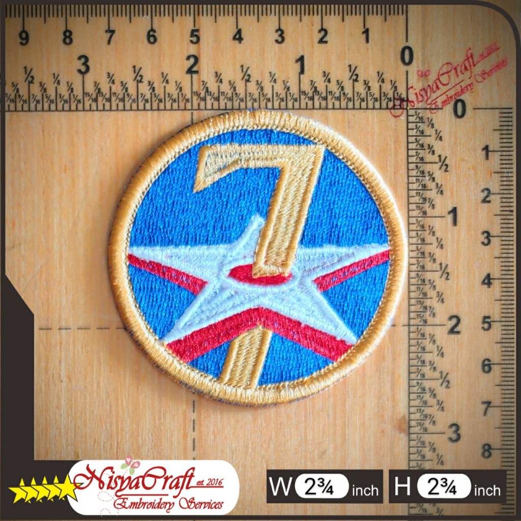 NCEP0103-0011 USAF 7th Air Force airforce WW2 | SSI | Emblem Sew On Iron Patch Bordir