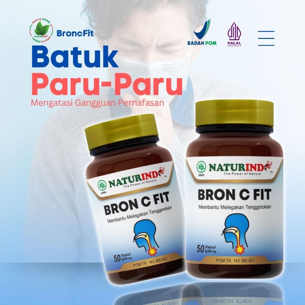 Obat Batuk BronCFit Apotik Herbal Naturindo Membantu Mengobati Batuk Kering Gatal Radang Tenggorokan