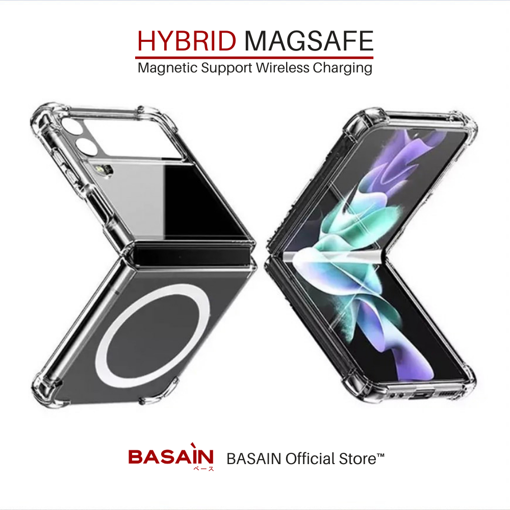 Casing BASAIN Samsung Z Flip 4 Hybrid MagSafe Slim Hardcase