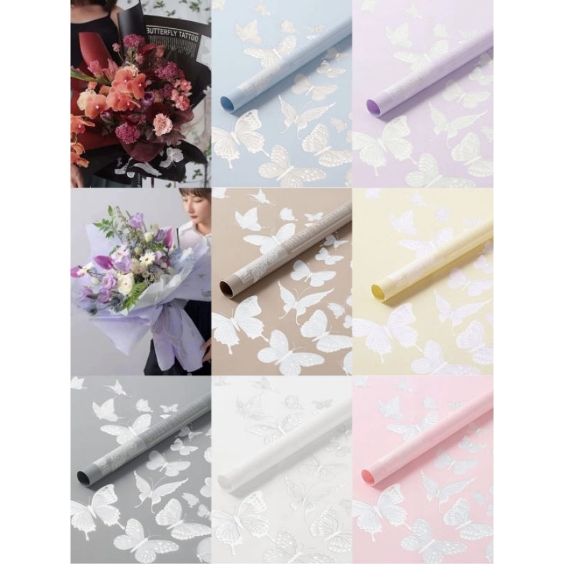 

Free Packing Kertas Cellophane Motif Kupu Jual per 5 Lembar ,10 Lembar dan 20 Lembar Cellophane Murah Flower Wrapping Paper Butterfly Cellophane Kupu