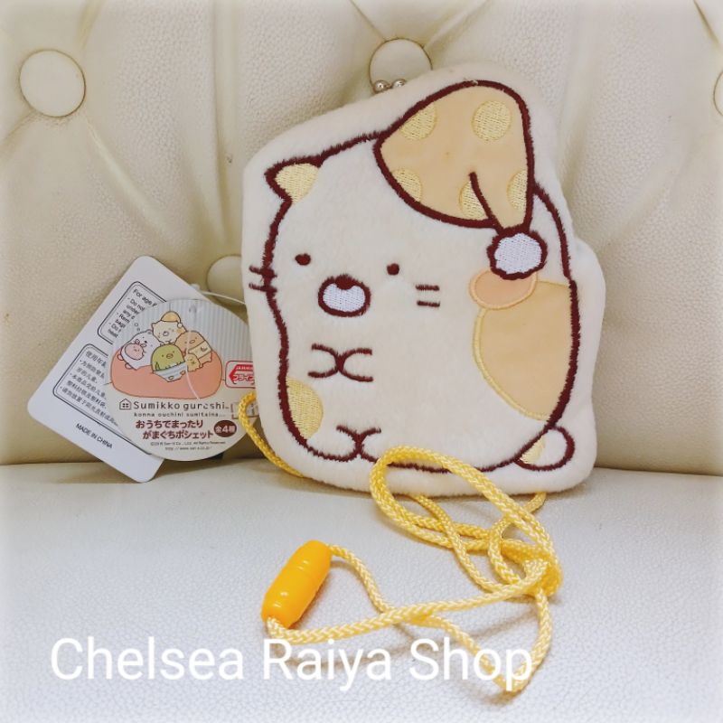 Tas Dompet Selempang San-X Sumikko Gurashi 12x14cm Sumiko Japan
