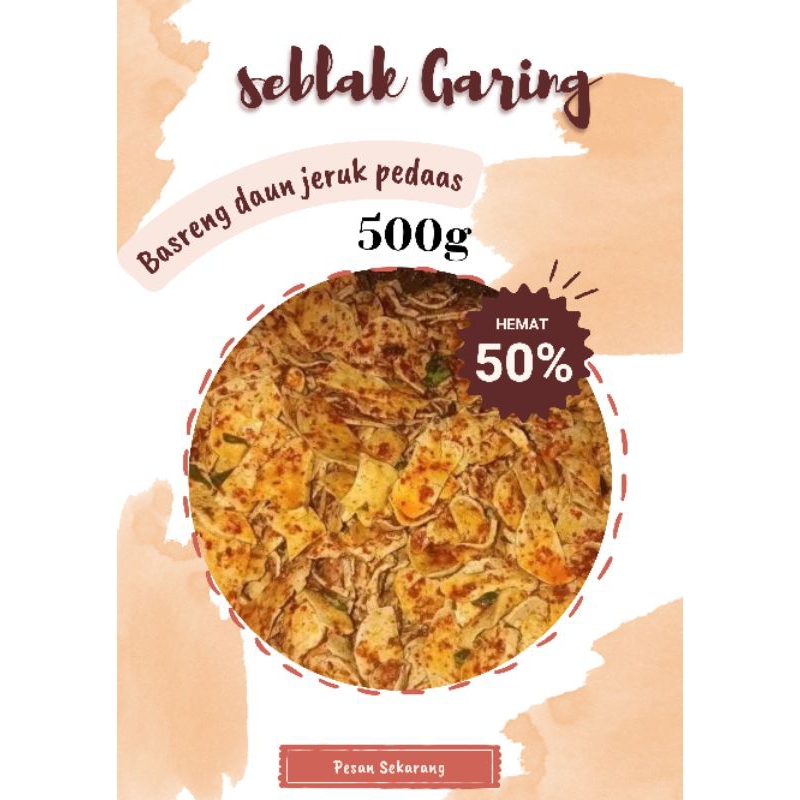 

Basreng daun jeruk pedas 500g