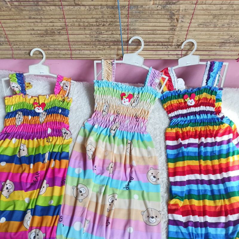 Daster Anak 8 9 10 tahun ZORAYA singlet dress terusan perempuan cewek casual homewear baju tidur