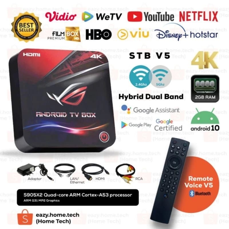 STB Android TV Box V5 Root Unlock (Open ALL Channel TV) Netflix Certified