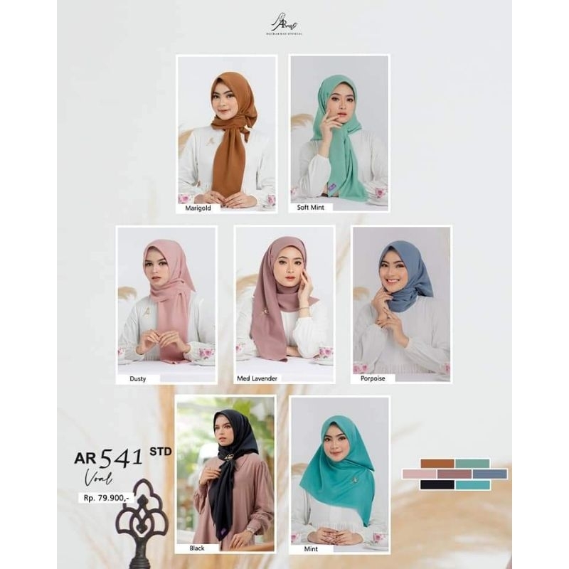Hijab Arrafi AR 541 Hijab Segi Empat premium