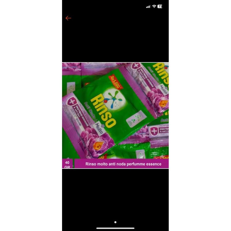 rinso 1 renceng dan 1/4kg
