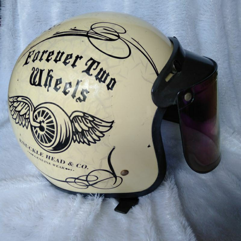 Helm Bogo Warna Cream Bekas/Helm Bogo Murah/Helm Bekas Murah/Helm Bogo Wanita/Preloved Helm Bogo/Pre