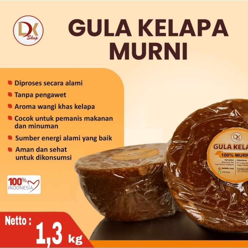 

Gula Kelapa Murni Mangkuk 1,3 kg