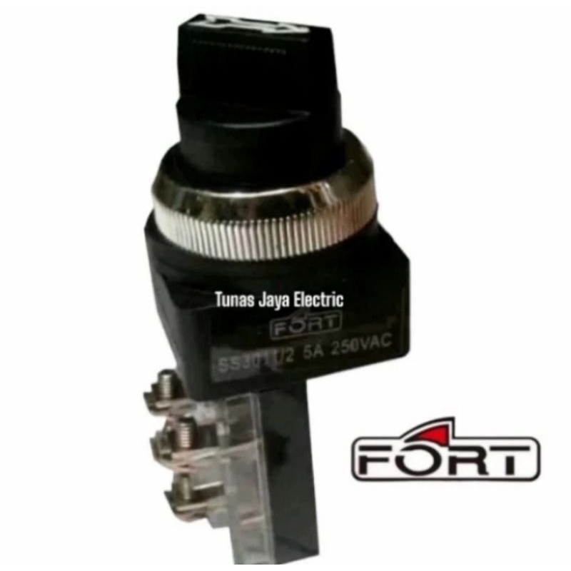 Selector Switch 30mm 2 Posisi / 3 Posisi FORT SS-3011/2-3