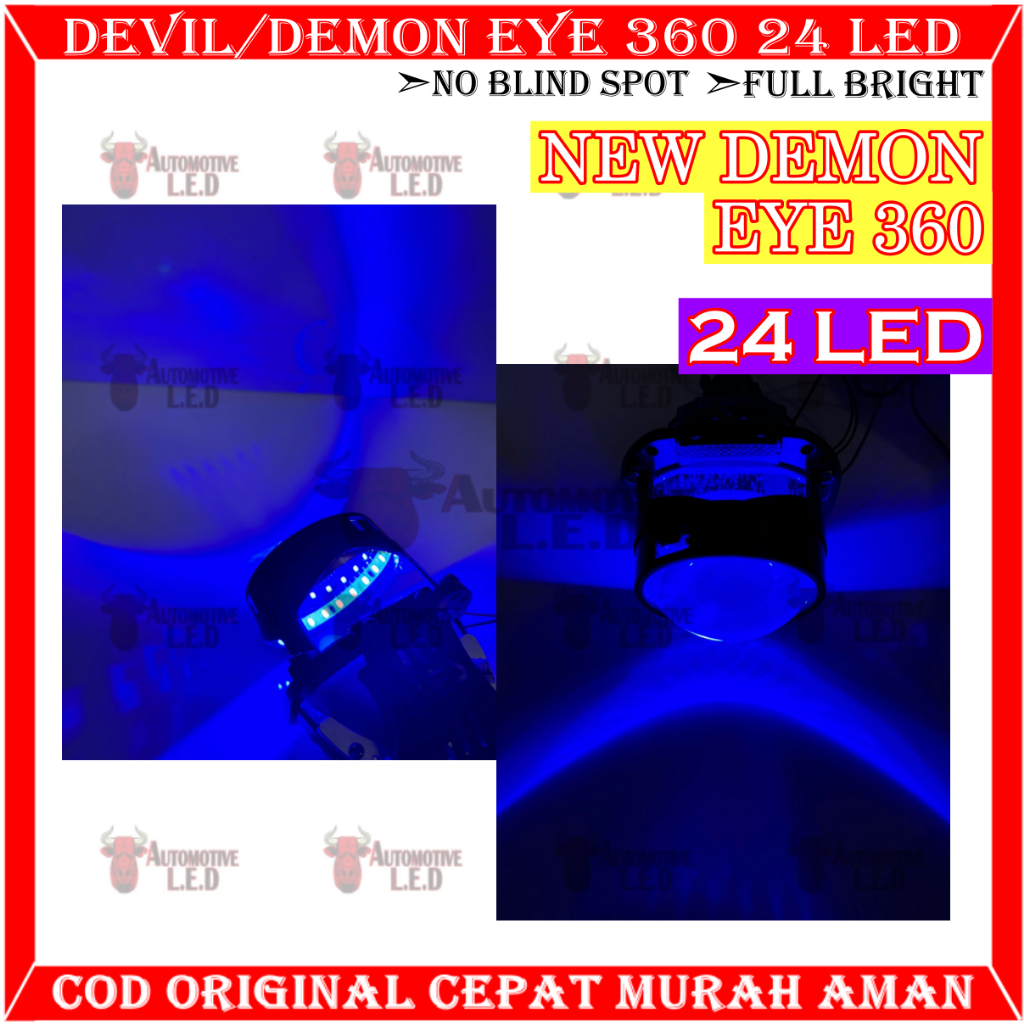 ORIGINAL NEW DEMON EYE 360 24 LED DEVIL EYE 360 24 LED SUPERBRIGHT