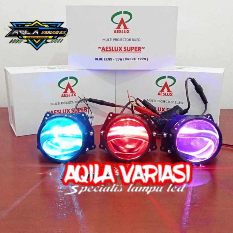 BILED PROJECTOR SUPER AESLUX 3 INCH ORIGINAL AESLUX DEVIL EYES