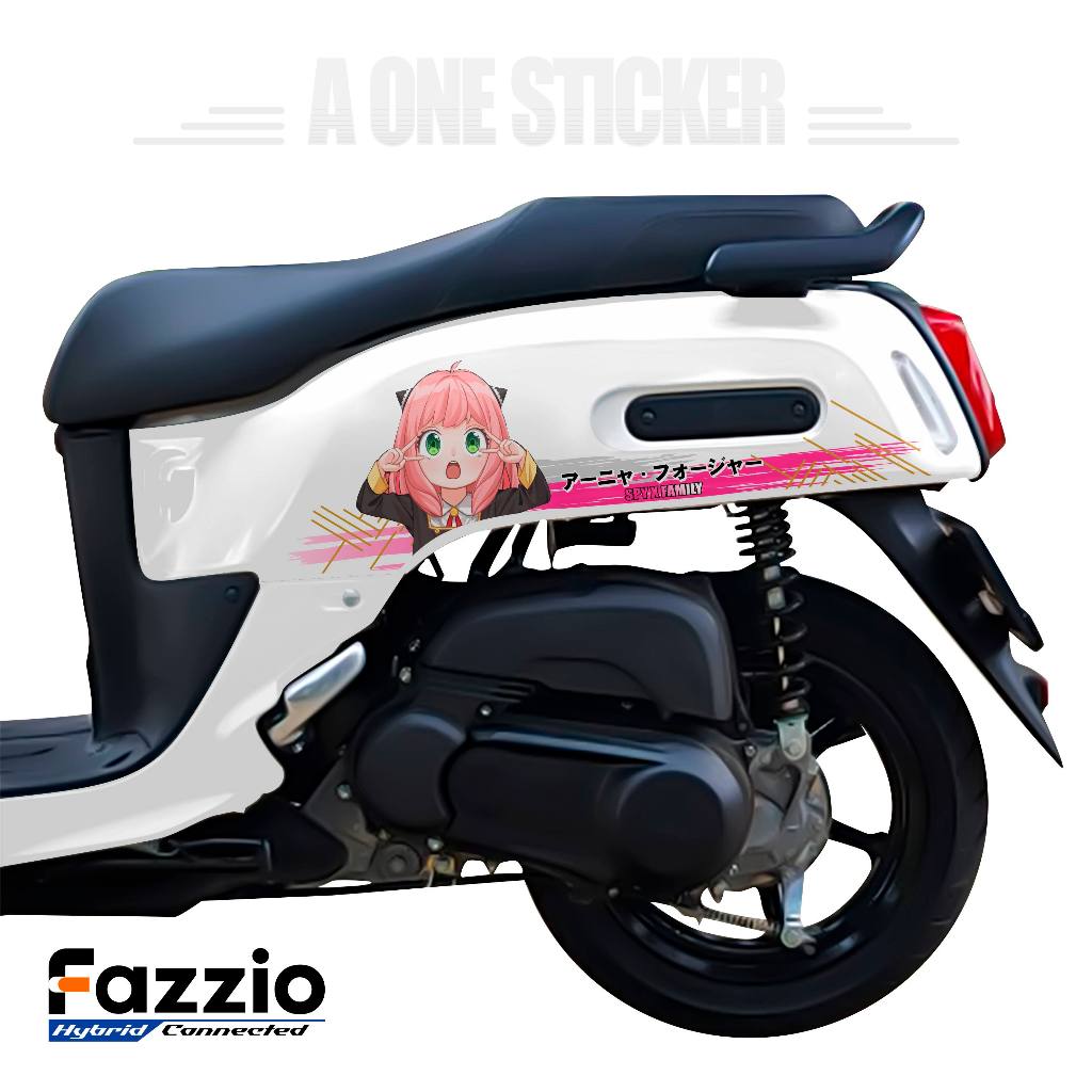 STRIPING TRANSPARAN FAZZIO MOTIF ANYA FORGER / 2 / STRIPING TRANSPARAN / STICKER / STIKER / FAZIO / 