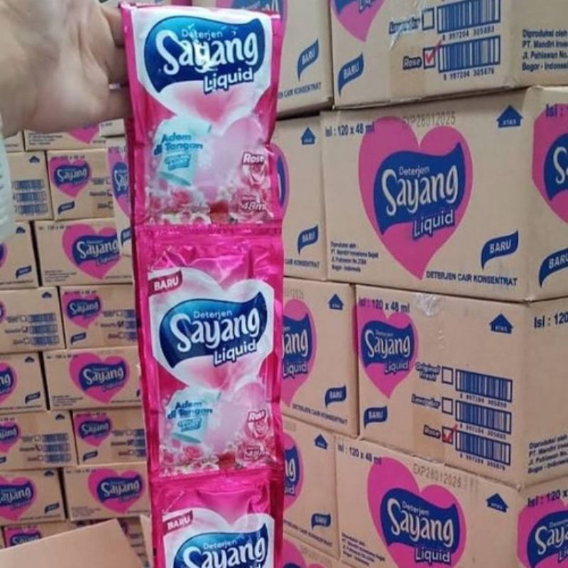 Deterjen liquid sayang GRATIS sabun cuci piring BIO plus ( 1 dus )