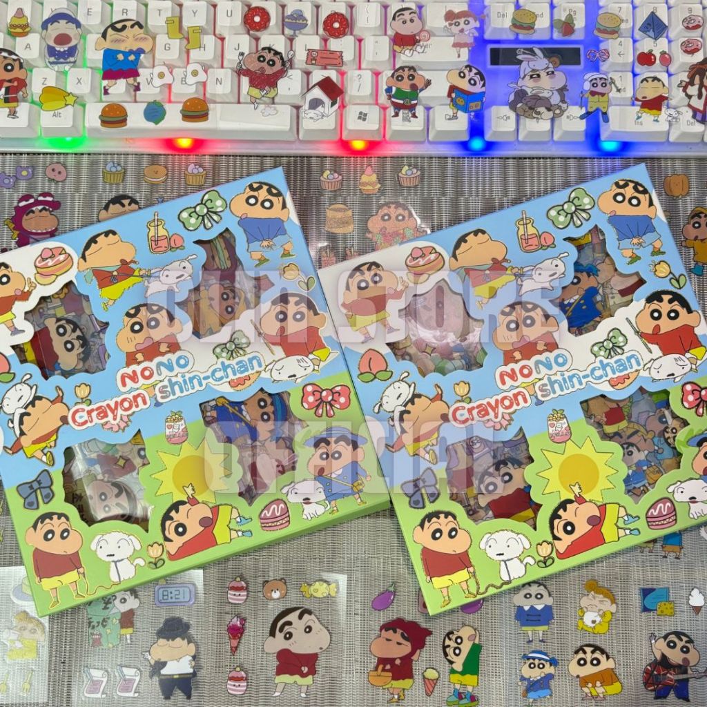 

Sticker Nono Karakter Kartun Crayon Shinchan Shin-Chan Stiker Lucu Viral Isi 100