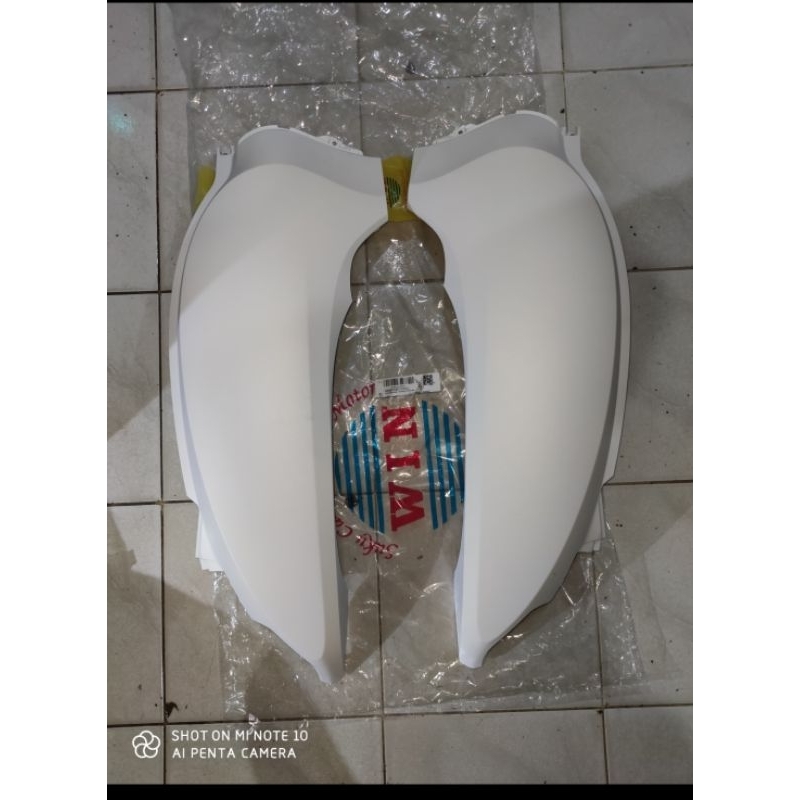 Cover Body Kanan Kiri Scoopy New LED Tahun  2020 Putih Doff Kualitas Original