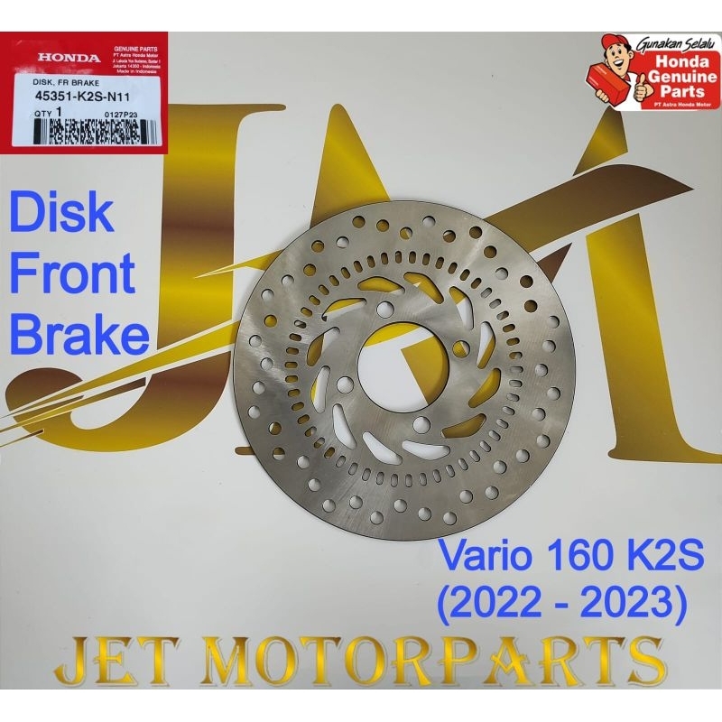 45351K2SN11 Piringan Cakram Depan atau Disc Brake Front Vario 160 K2S ABS Asli Atau Ori Honda AHM
