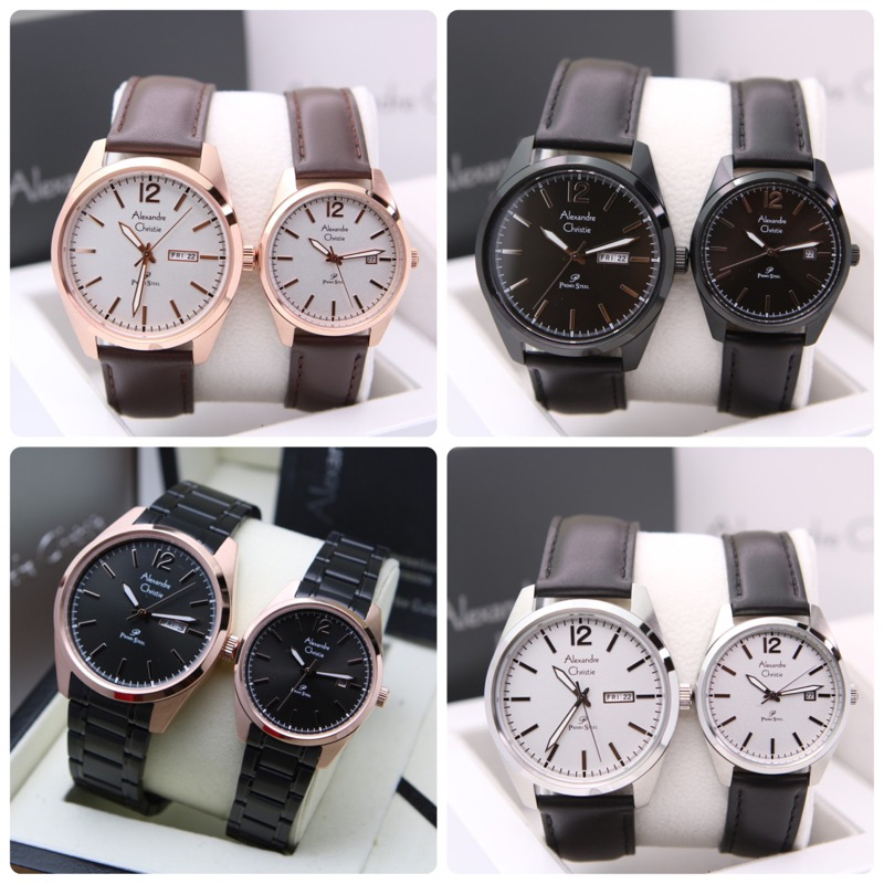 Jam Tangan Couple Alexandre Christie Ac1012 Ac 1012