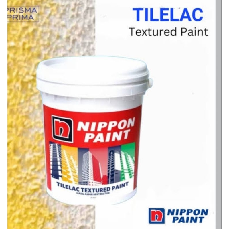 Nippon paint tilelac textured paint,tilelac textured paint 25kg,cat kamprot Nippon paint 25 kg,cat t