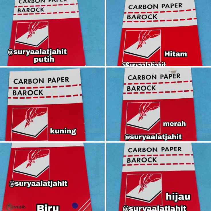 

Ready Stock Karbon Paper jahit Barock 1Pak rp2255lembar