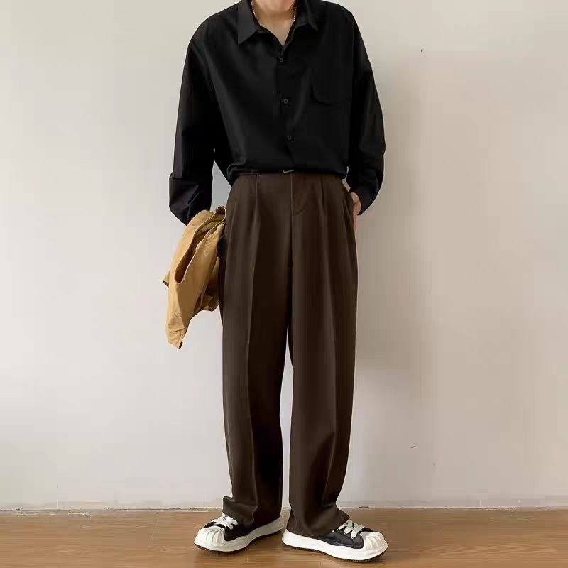 Celana Kulot Pria - Korean Relaxed Pants - Work Pants Casual Reguler