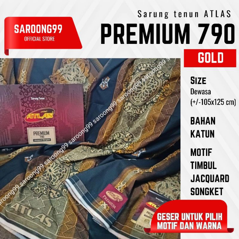 SARUNG TENUN ATLAS PREMIUM 790 SONGKET SPESIAL