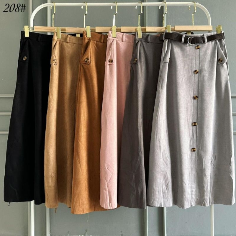 Rok Wanita bahan SuEde