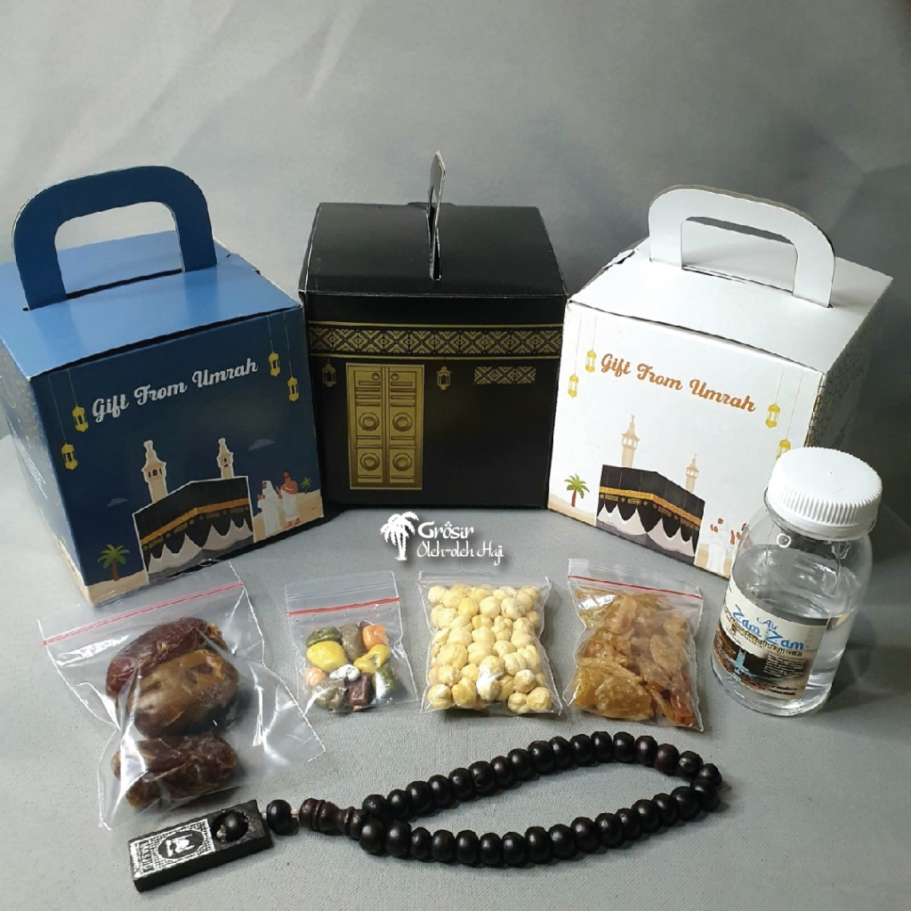 

Paket Oleh Oleh Haji Dan Umroh + Coklat Kerikil + Tasbih | Dus Ka'bah