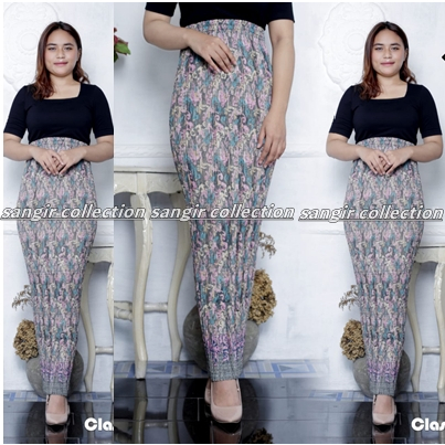 Rok Plisket Batik Terlengkap Premium Bawahan Kebaya Jumbo motif clasik pink  bawahan kebaya modern