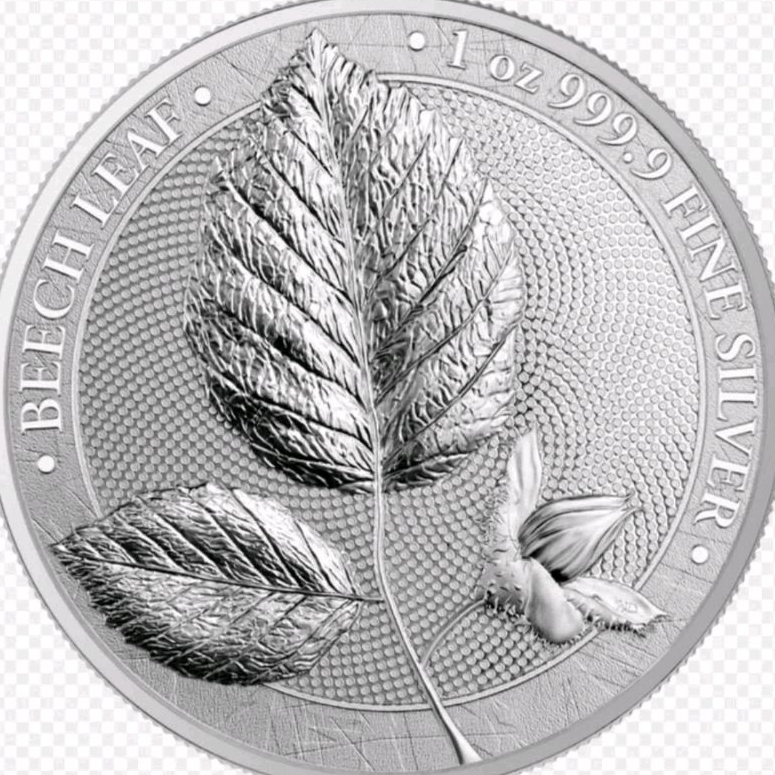 Perak Beech leaf Germania mint 2023 1 oz silver coin