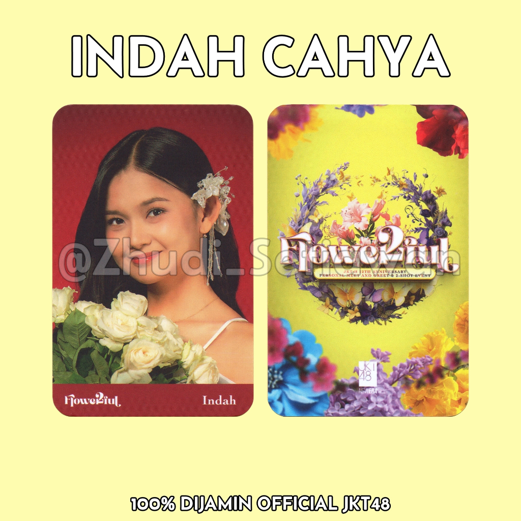 Photocard Indah JKT48 Edisi FLOWERFUL Anniv 12 JKT48