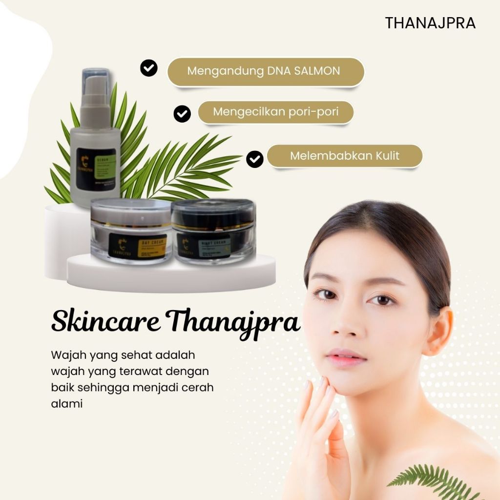 skincare dna salmon Thanajpra untuk kulit sensitif dan berjerawat