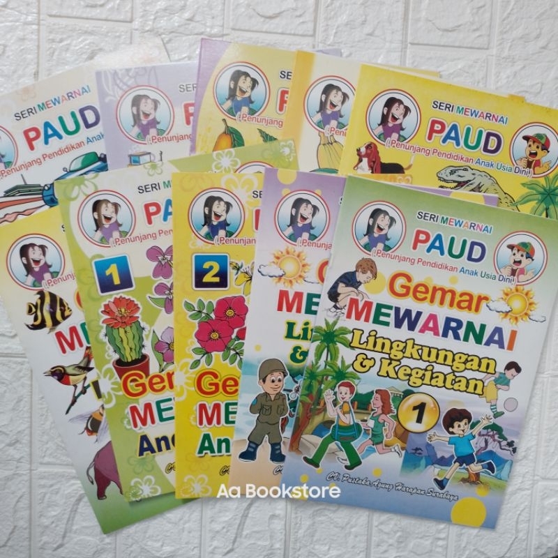 Buku Mewarnai Anak PAUD - Buku Belajar Mewarnai - Buku PAUD & SD