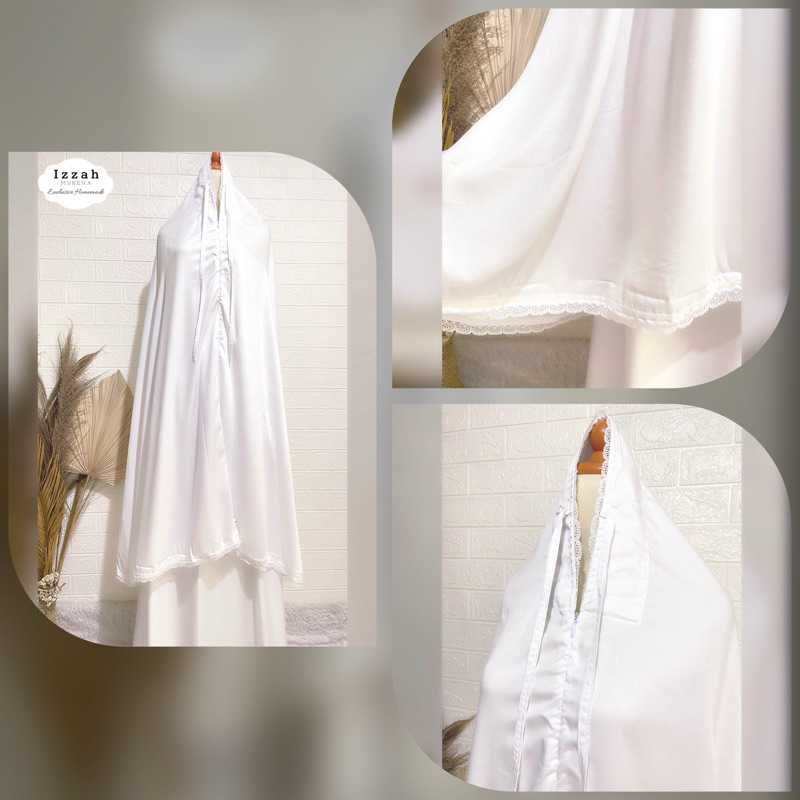Izzah mukena ( rayon twill putih )