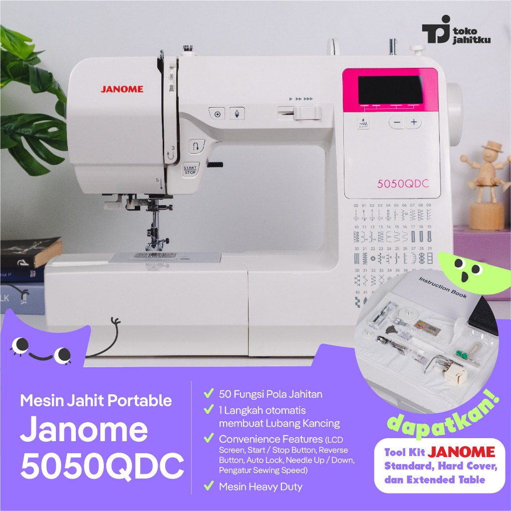 Mesin Jahit Portable Janome 5050QDC
