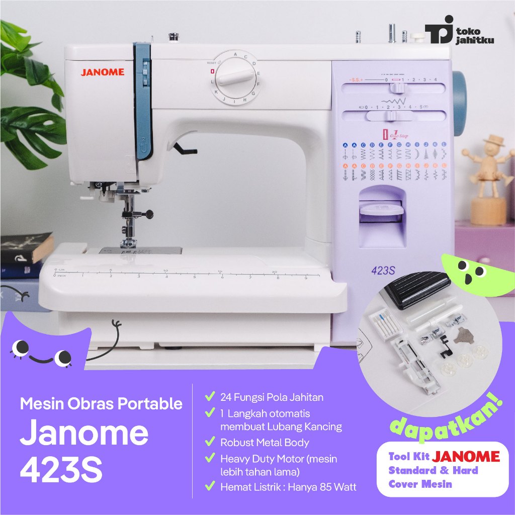 Mesin Jahit Portable Janome 423S