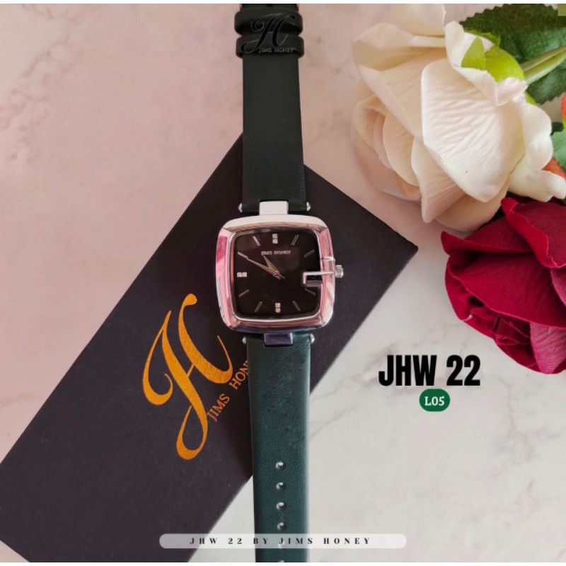 Jim Honey JHW 22 Jam Tangan Kotak Wanita Free Box Dan Baterai