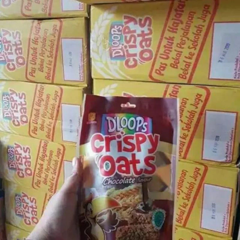 KS - 1 Karton @ 12 Pouch Dloops Crispy Oats / Dloops Crispy Oat Murah