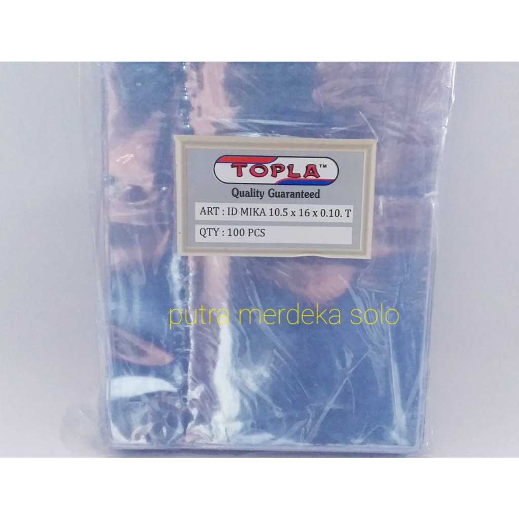 

ID Card MIka Topla Ukuran 10.5 x 16 ID Card Mika Lentur Merk Topla
