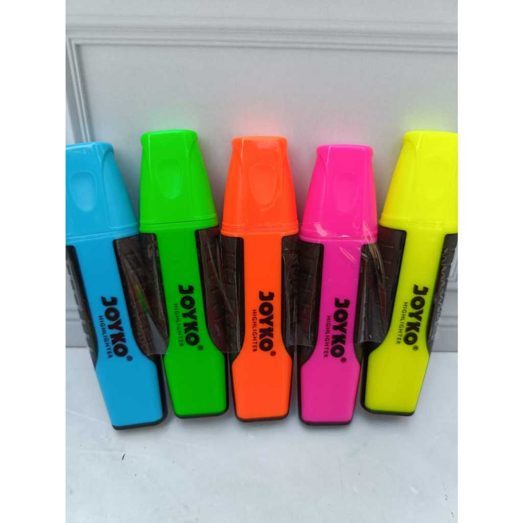 

Stabilo 5 warna / Highligter Joyko / (1pak/10pcs warna random)