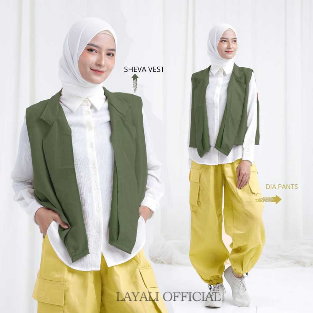 Fashion Wanita Vest Sheva Corduroy by Layali