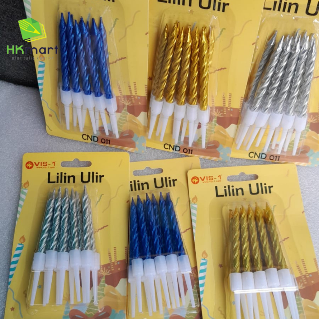 (HKMART)LILIN ULANG TAHUN ULIR SPIRAL MURAH