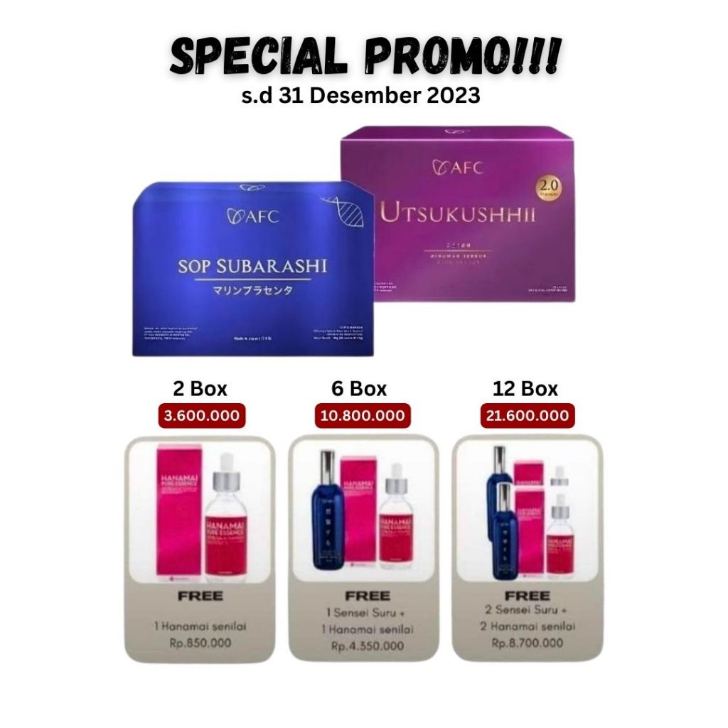 SPESIAL PROMO SOP SUBARASHI UTSUKUSHHII GOLD - AFC