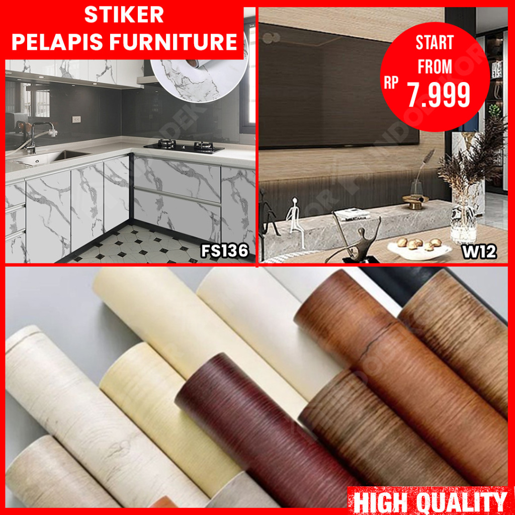 Stiker HPL / Decosheet / Taco Sheet / Pelapis Lemari Meja / PVC Interior Film